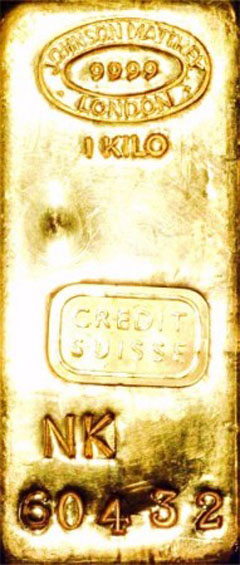 credit suisse gold bar serial numbers